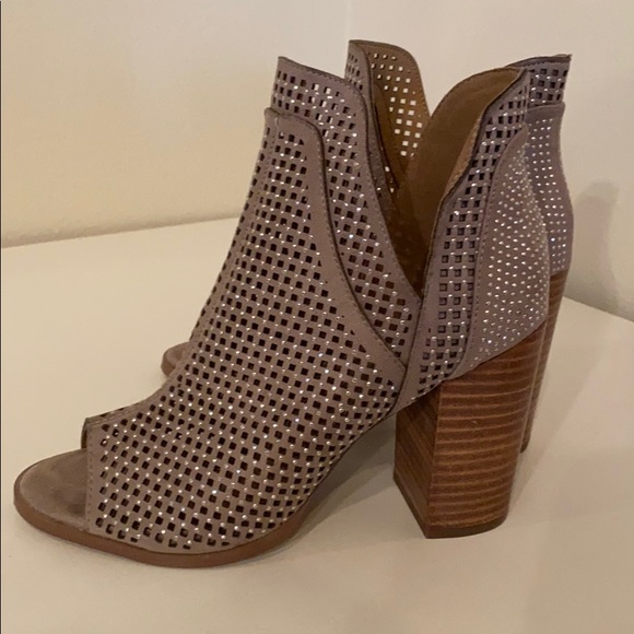 Suede Slip on Booties with sparkle - Picture 3 of 5